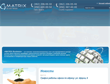 Tablet Screenshot of matrixb2b.net